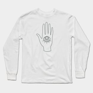 Sacred Mystic Hand With Eye Magical Protection Long Sleeve T-Shirt